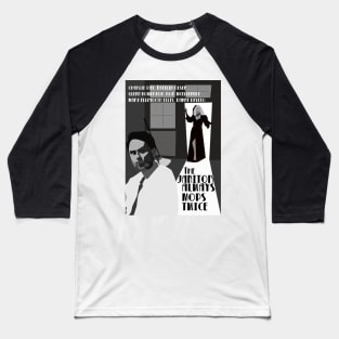 The Janitor Always Mops Twice. Film Noir spoof. IASIP Baseball T-Shirt